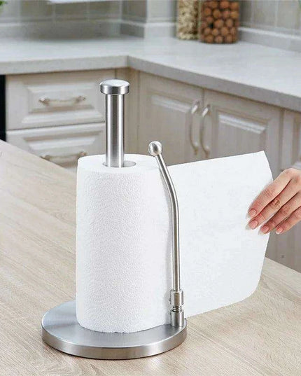 Elegant Stainless Steel Paper Roll Dispenser for Kitchen and Bathroom