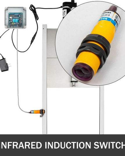 Automated Poultry Coop Door System with Infrared Safety and Timer Control