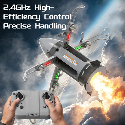 RC Starship Plane 2.4G Missle RC Drone Rocket Airplane 360 Rotation Fo