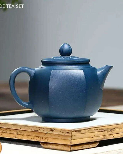 Handcrafted 240ml Yixing Purple Clay Teapot with Built-in Filter - Perfect for Oolong & Black Tea Ceremonies