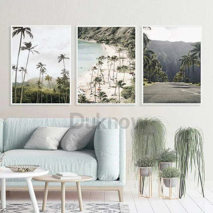 California Dreaming Surf Canvas Art - Elegant Coastal Home Decor