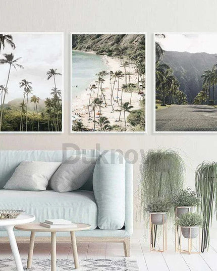 California Dreaming Surf Canvas Art - Elegant Coastal Home Decor