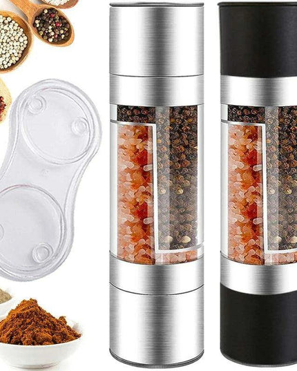 Precision Adjustable Salt and Pepper Mill Set - Dual Ceramic Grinder Combo