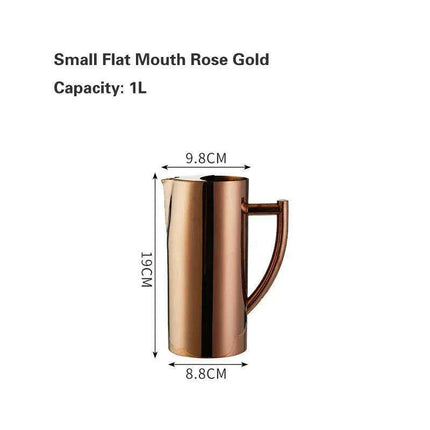 Luxurious Gold-Plated Stainless Steel Beverage Mixing Kettle