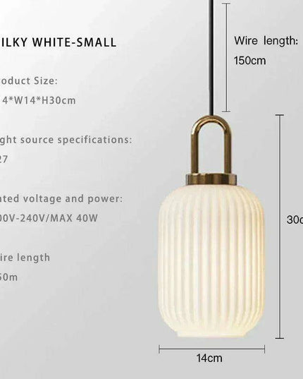 Elegant Japanese-Inspired LED Glass Pendant Lights for Modern Homes