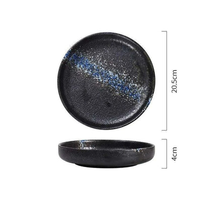 Chic 8-Inch Japanese-Inspired Ceramic Plate for Serving Pizza and Pasta