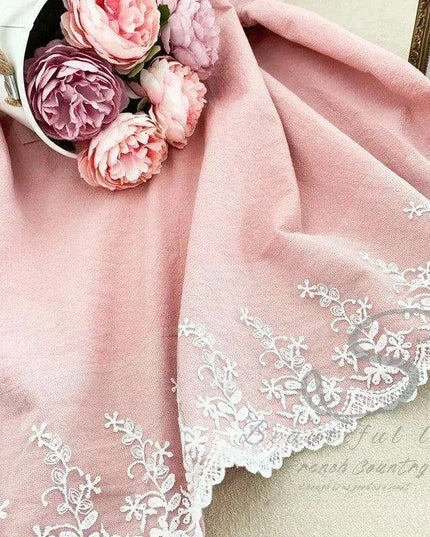 Charming Retro Floral Cotton-Linen Apron Dress for Women