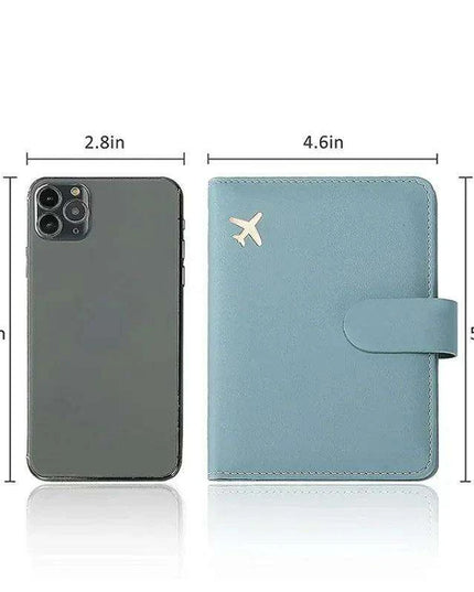 Stylish RFID-Blocking Passport Holder with Card Organizer for Travelers