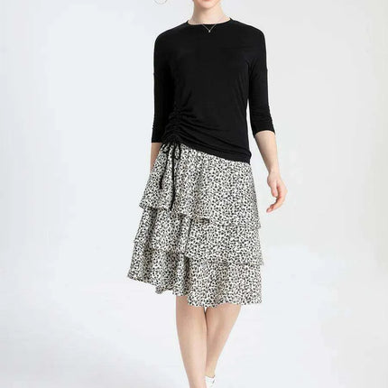 Chic Summer Smocking Skirt Sets in High-Elastic Chiffon Fabric