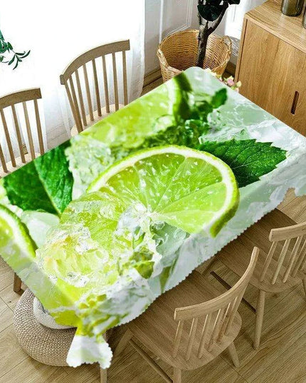 Vibrant Lemon Burst Stain-Resistant Table Cover for Chic Dining and Outdoor Gatherings