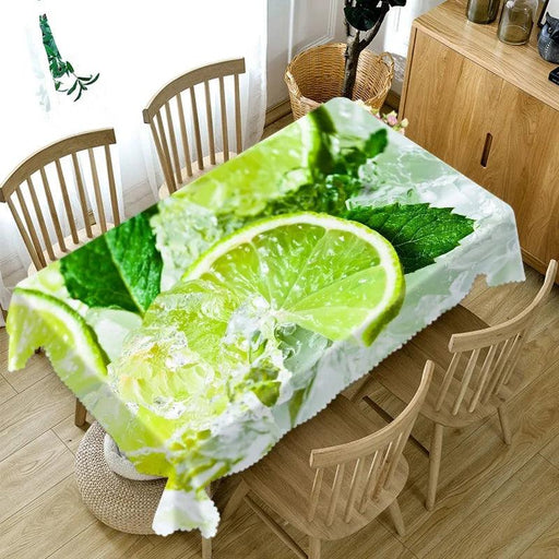 Vibrant Lemon Burst Stain-Resistant Table Cover for Chic Dining and Outdoor Gatherings