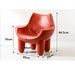 Cream Style Nordic Embrace Chair with Genuine Leather Cover