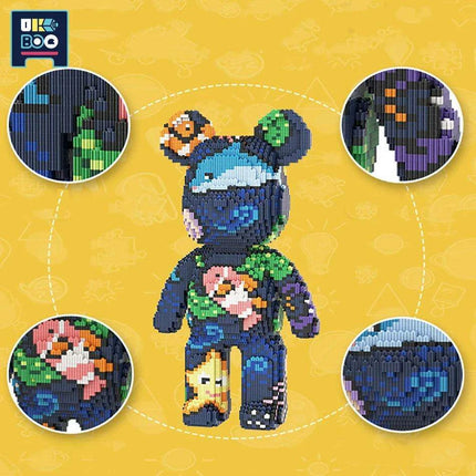 Adorable Bear Cub Building Block Set with Easy Storage - Inspire Creativity and Learning