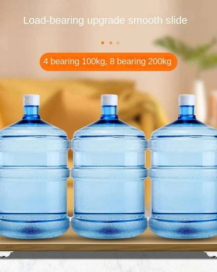 Self-Adhesive 360° Swivel Caster Wheels - Mini Stainless Steel Furniture Rollers with Universal Ball Mechanism