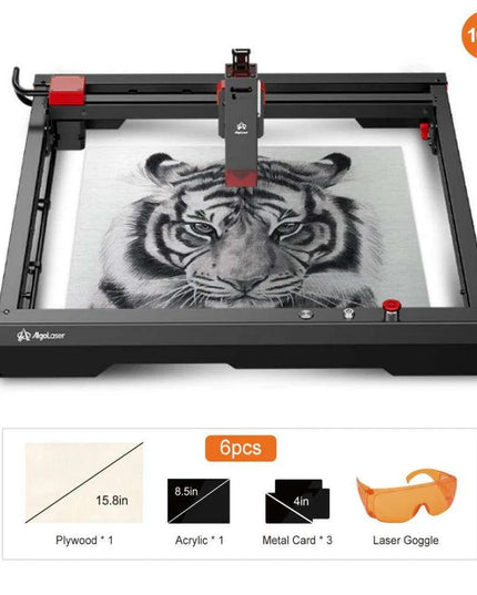 Alpha 10W High-Performance CNC Laser Engraver and Cutter Kit for Precision Woodworking & Metal Design