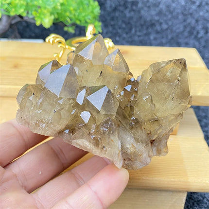 Natural Mineral Black Crystal Ore Specimens Spiritual Healing Home D