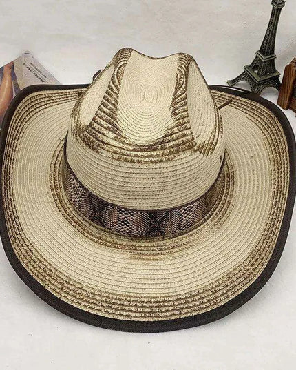 Handcrafted Stiff Cowboy Hat: Essential Summer Accessory for Men’s Wild West Fashion