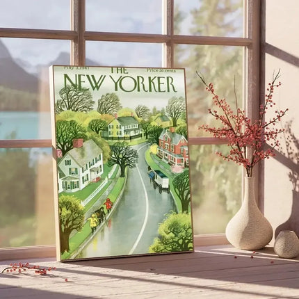 New Yorker Magazine Waterproof Canvas Poster - Vintage Editorial Wall Art