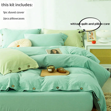 3pcs 100% cotton bedding set Double Duvet Cover Set 220x240 Solid Twist Cotton King Size Bedding Set Quilt Cover Set 3pcs-100-cotton-bedding-set-double-duvet-cover-set-220x240-solid-twist-cotton-king-size-bedding-set-quilt-cover-set