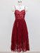 Summer Elegance Asymmetric Lace Party Dress with Belt