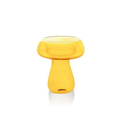 Whimsical Glass Mushroom Candle Holder - Ideal for Nordic Home Decor and Celebratory Events