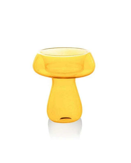Whimsical Glass Mushroom Candle Holder - Ideal for Nordic Home Decor and Celebratory Events