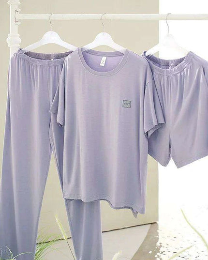 Women’s 3-Piece Modal Lounge Set with Chest Pad