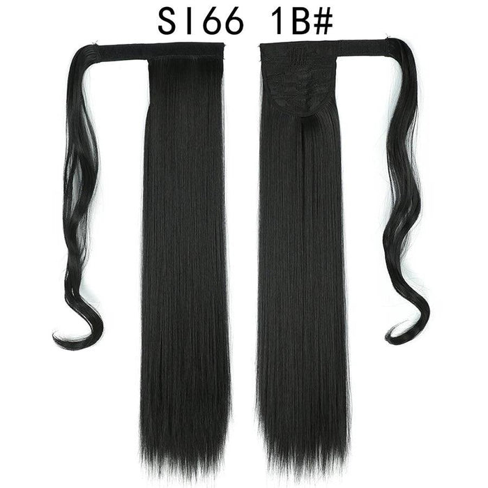Elegant Length: 22-Inch Synthetic Hair Extensions for Instant Glamour