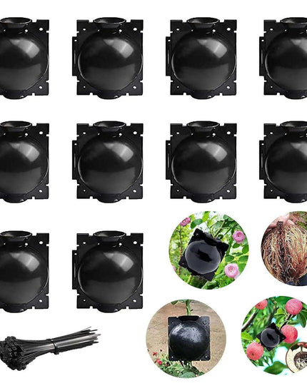 10-Pack Reusable Plant Rooting Spheres for Seamless Air Layering and Propagation