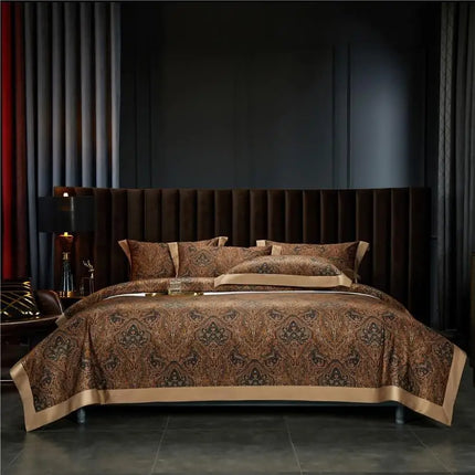 1000TC Egyptian Cotton Boho Duvet Cover Set – 4 Pcs, 7 Patterns, Queen to King