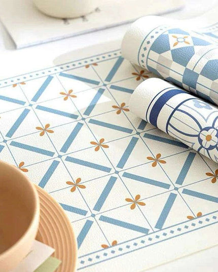 Elegant Leather Dining Table Mat - Premium Protection for Your Tableware