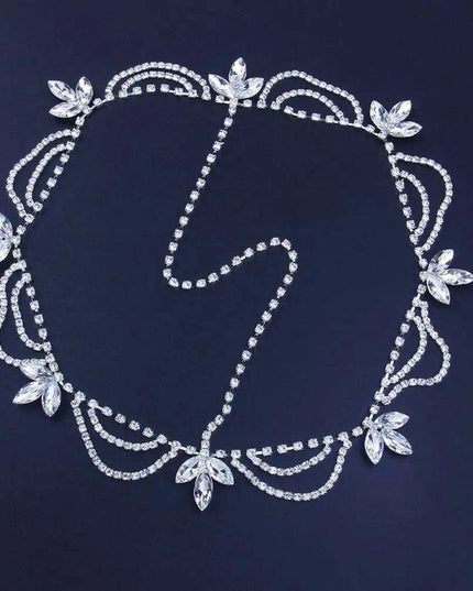 Sparkling Rhinestone Forehead Chain for Exquisite Events