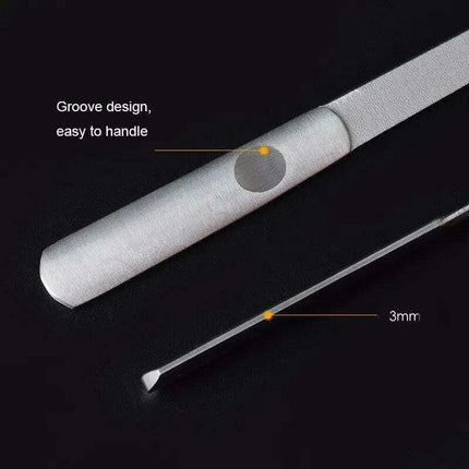 Salon-Worthy Nails Made Easy with Stainless Steel Nail File Set - 3 Sizes