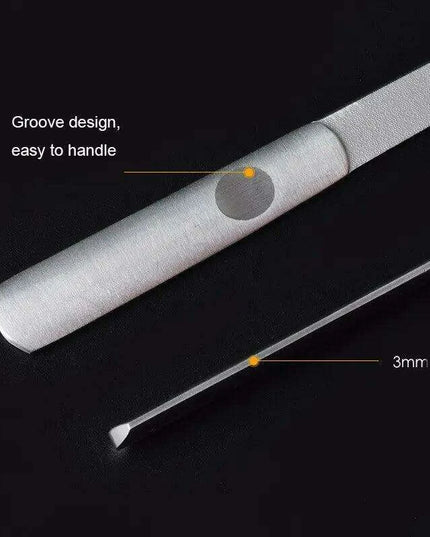 Salon-Worthy Nails Made Easy with Stainless Steel Nail File Set - 3 Sizes