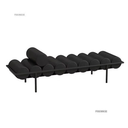 Treasure Home Modern Wrought Iron Shoe Bench Ottoman with Comfortable