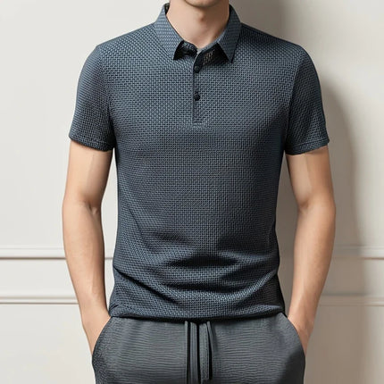 Men's Short Sleeve Polo Shirt — Breathable Summer Top