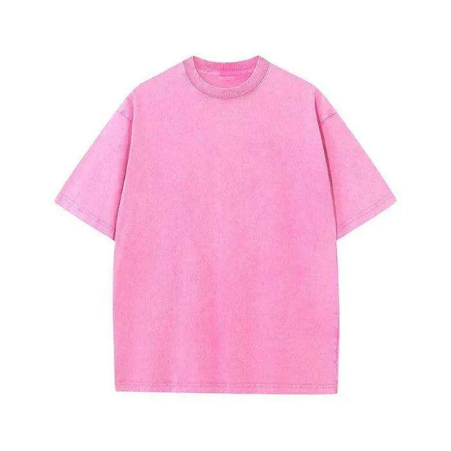 Men's Retro Loose Fit Heavy Cotton Casual T-Shirts - Short Sleeve Vintage Tees for Every Occasion