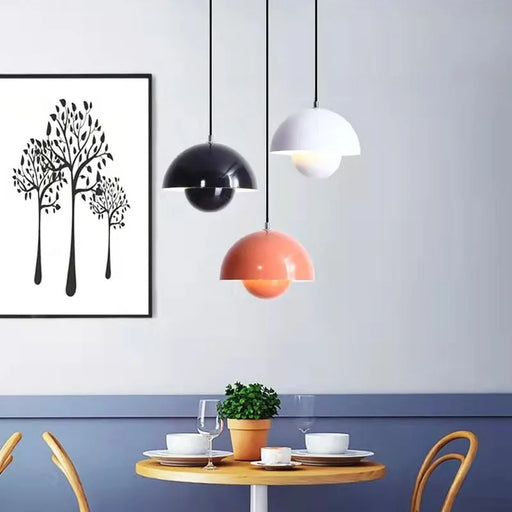 Nordic Iron Pendant Light: Modern Minimalist Hanging Lamp