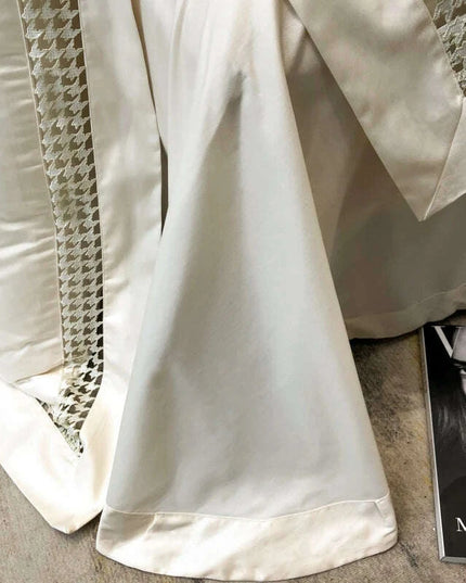 Exquisite Houndstooth Egyptian Cotton Luxury Bedding Collection - Duvet Cover, Sheets & Pillowcases, 100S Quality