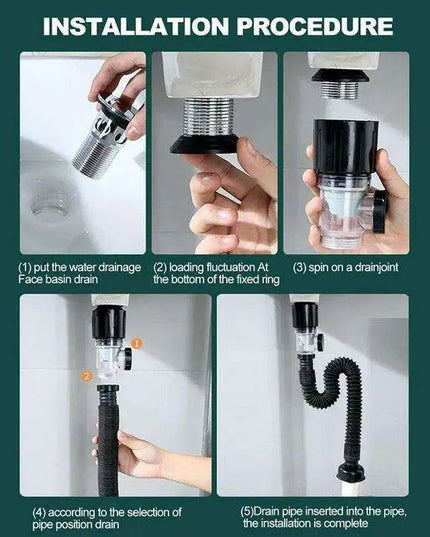 Premium Clog-Free Stainless Steel Sink Drainage Kit - Elevate Your Home Experience