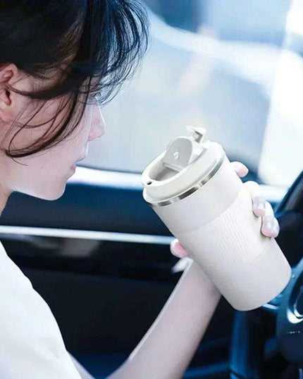 Sustainable 510ml Leakproof Ceramic Travel Mug with Insulation and Straw Hole