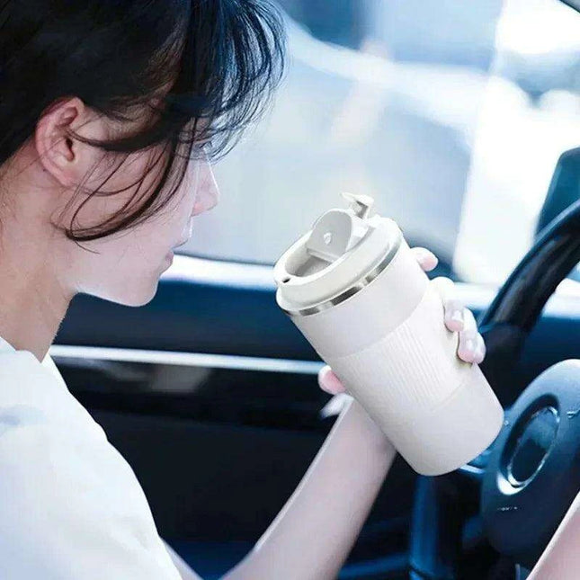 Sustainable 510ml Leakproof Ceramic Travel Mug with Insulation and Straw Hole