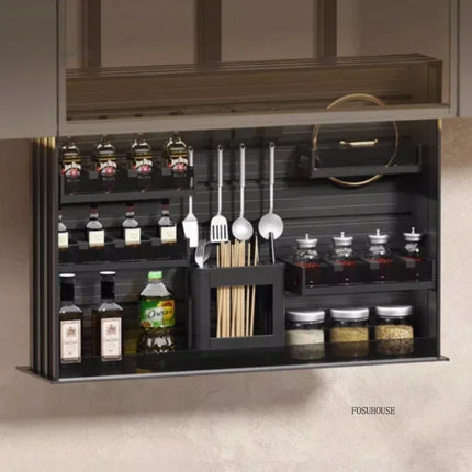Electric Voice-Controlled Vertical Kitchen Cabinet Lifting Rack — 10 Width Options