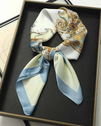 Chic Toddler Elegance: Luxurious 70x70cm Silk Scarf for Ages 6 Months to 4 Years