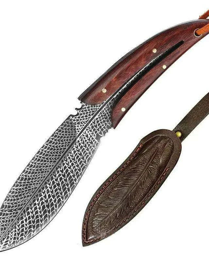 All-Purpose Carbon Steel Knife for Kitchen and Outdoor Use