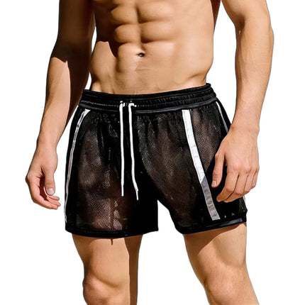 Hirigin Men's Summer Workout Shorts with Drawstring & Elastic Waist