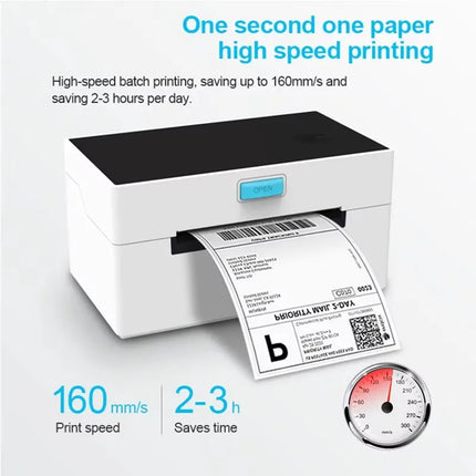 Z9220 Portable Bluetooth Thermal Label Printer — 4×6 Inch
