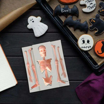 Creepy Creative Skeleton Silicone Mold for Baking and Crafting Adventures