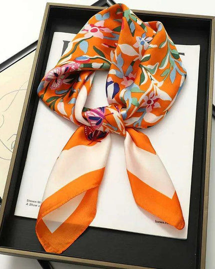 Chic Toddler Elegance: Luxurious 70x70cm Silk Scarf for Ages 6 Months to 4 Years