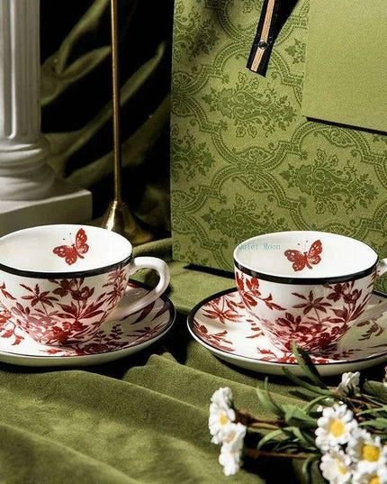 Elegant Vintage French Rose Tea Cup and Saucer Set for Memorable Gatherings